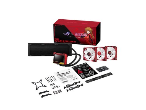 ASUS ROG Ryujin III 360 ARGB EVA-02 EDITION All-in-one Liquid CPU Cooler with 360mm Radiator. Asetek 8th Gen Pump, 3x Magnetic 120mm ARGB Fans...