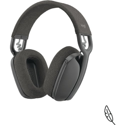 Logitech Zone Vibe 100 Wireless Wireless Noise Cancelling Over-Ear Headset (Graphite)...