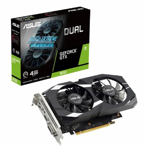 ASUS Dual Geforce GTX 1650 V2 4GB GDDR6 (PCIE 3.0, 4GB GDDR6 Memory, HDMI 2.0B, Displayport 1.4A, DVI-D, IP5X Dust Resistance, Auto-Extreme)...