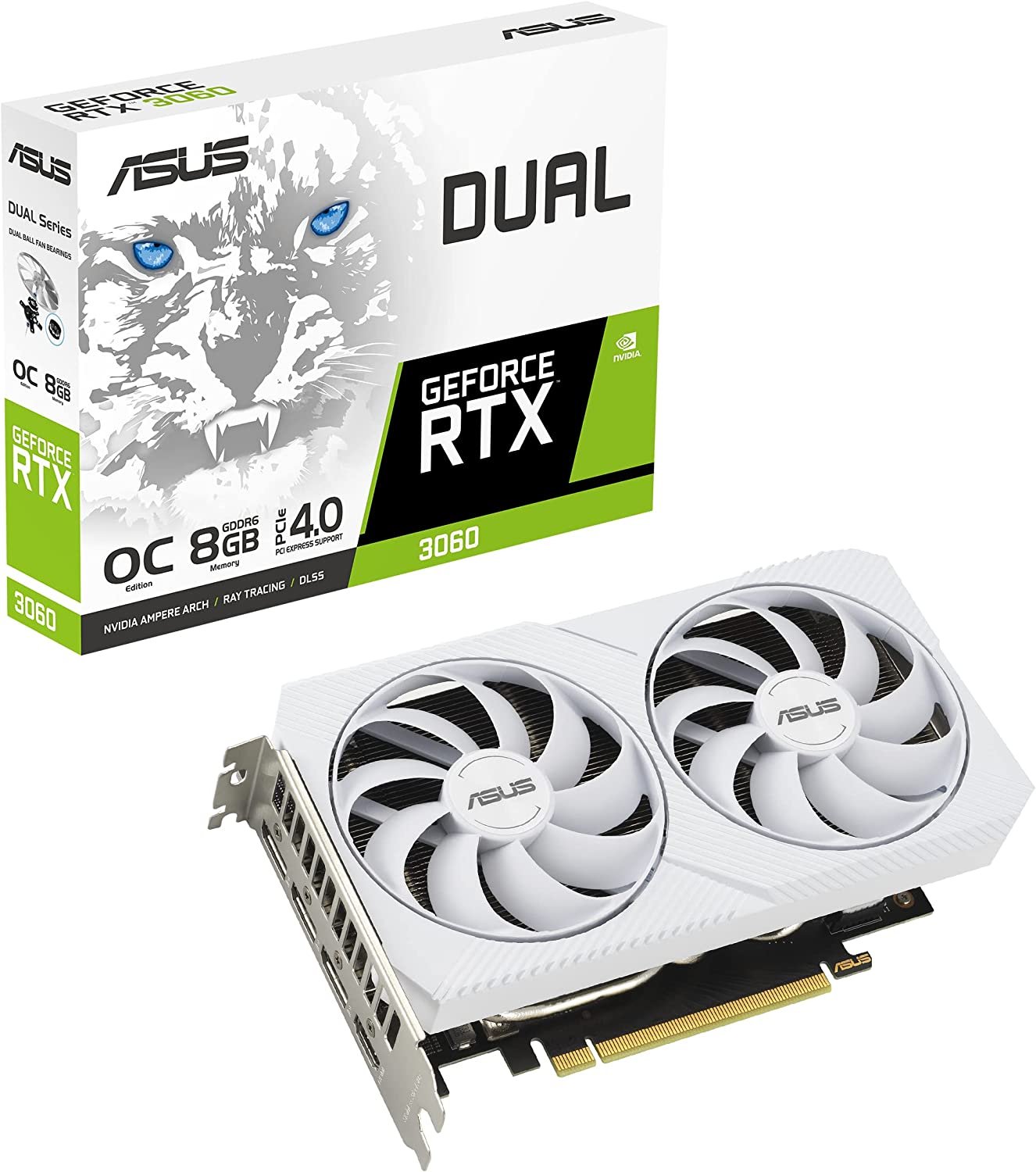 ASUS Dual Geforce RTX 3060 White Edition...(DUAL-RTX3060-12G-WHITE)