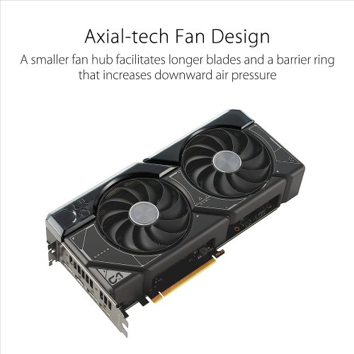 Asus Dual GeForce RTX 4070 12GB GDDR6X Graphics Card up to 2505 MHz PCIe 4.0, HDMI 2.1, Display 1.4a...