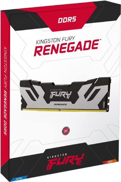 Kingston 16GB 6400 MHz DDR5 CL32 DIMM Fury Renegade Silver...