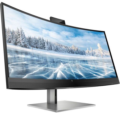 HP Z34C G3 34 21:9 Curved WQHD IPS Monitor, 3440 x 1440 @ 60 Hz Native Resolution, 350 cd/m² Brightness, 6 ms Response Time (GtG), 5MP IR Webcam,  Dual 5W Speakers...