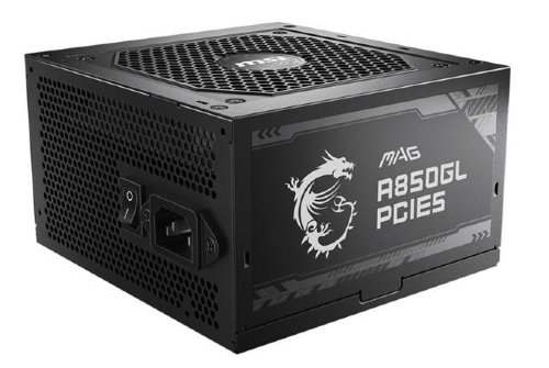 MSI MAG A850GL 850W ATX 80 PLUS Gold Certified Power Supply, Fully-Modular, Flat Black Cables, 5 Year Warranty...