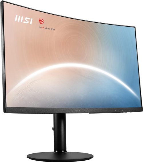 MSI Modern MD271CP 27"(1920 x 1080) FHD Curved Monitor, VA Panel,  75Hz, TUV Certified Eyesight Protection, HDMI, Displayport, USB C, Tilt, Swivel, Height Adjustable, Pivot, Black...