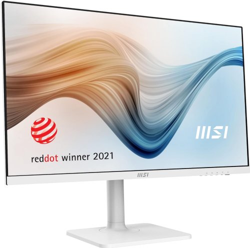 MSI Modern MD272QPW 27" (2560 x 1440) (QHD) IPS Monitor, 75Hz, TUV Certified Eyesight Protection, 5ms, HDMI, Displayport, USB C, Tilt, Swivel, Height Adjustable, Pivot, White...