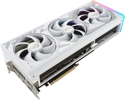 ASUS ROG Strix GeForce RTX 4080 White OC Edition Gaming Graphics Card (PCIe 4.0, 16GB GDDR6X, HDMI 2.1a, DisplayPort 1.4a) ...