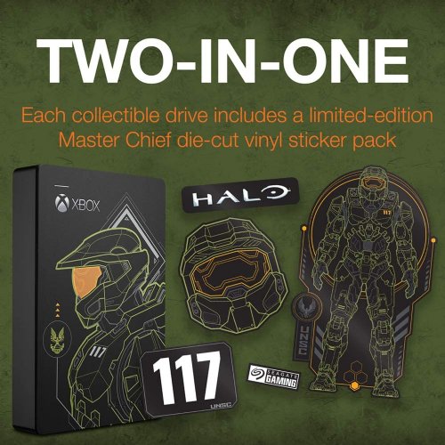 Seagate Game Drive for Xbox Halo - Master Chief LE 5TB External Hard Drive Portable HDD - USB 3.2 Gen 1 Designed for Xbox One, Xbox Series X, and Xbox Series S...