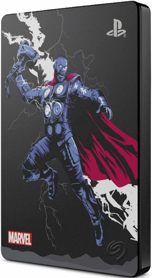 Seagate Game Drive for PS4 Marvel's Avengers LE - Thor 2TB External Hard Drive - USB 3.0, Metallic Gray, Officially Licensed Compatibility with PS4...(STGD2000106)