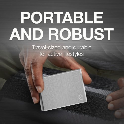 Seagate One Touch SSD 2TB External SSD Portable Silver, speeds up to 1030MB/s, with Android App, 1yr Mylio Create, 4mo Adobe Creative Cloud Photography plan...