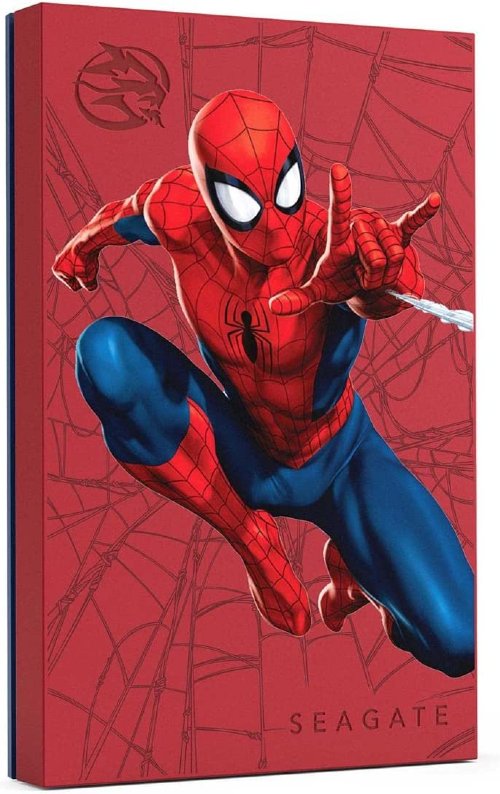 Seagate Firecuda HDD, Spider-Man Special Edition FireCuda External Hard Drive 2TB - USB 3.2 Gen 1, customizable LED RGB lighting White, with Rescue Service...(STKL2000417)