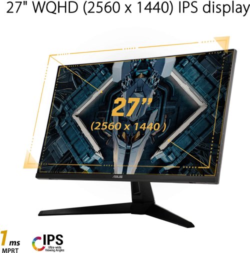 ASUS 27 170Hz WQHD Gaming Monitor 1ms Freesync Premium Overclock to Extreme Low Motion Blurâ„¢, Shadow Boost, HDR, DisplayWidget Lite TUF Gaming...