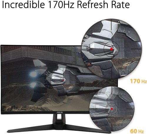 ASUS 27 170Hz WQHD Gaming Monitor 1ms Freesync Premium Overclock to Extreme Low Motion Blurâ„¢, Shadow Boost, HDR, DisplayWidget Lite TUF Gaming...