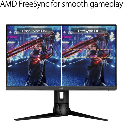 ASUS ROG Strix 24.5" 1080P Gaming Monitor (XG256Q) - Full HD,Fast IPS, 180Hz, 1ms, G-Sync Compatible, DisplayPort,HDMI, Tripod socket for Webcam, DisplayHDR400...