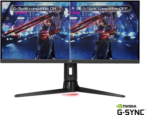 ASUS ROG Strix 29.5 21:9 HDR Gaming Monitor (XG309CM) - WFHD (2560 x 1080), Fast IPS, 220Hz, 1ms, FreeSync Premium, Tripod socket for streaming, USB Type-C, KVM support...